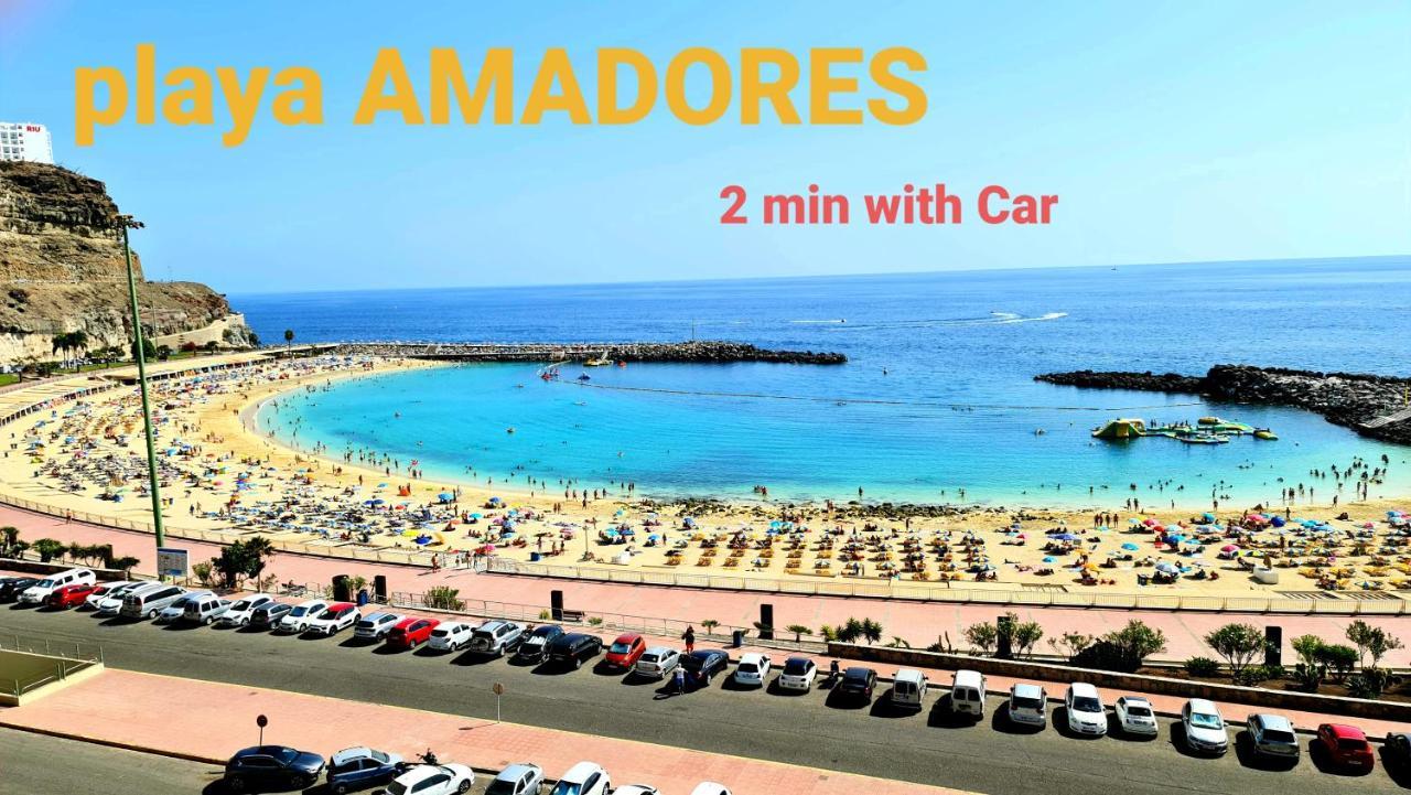 Deluxe 3 Rooms74M2,2Air Condit 2Tv Seaview On Amadores,2 Heatpools, Parking, 600 Mb,Dishwasher,2Lift,,3 Beaches Playa Del Cura  Buitenkant foto