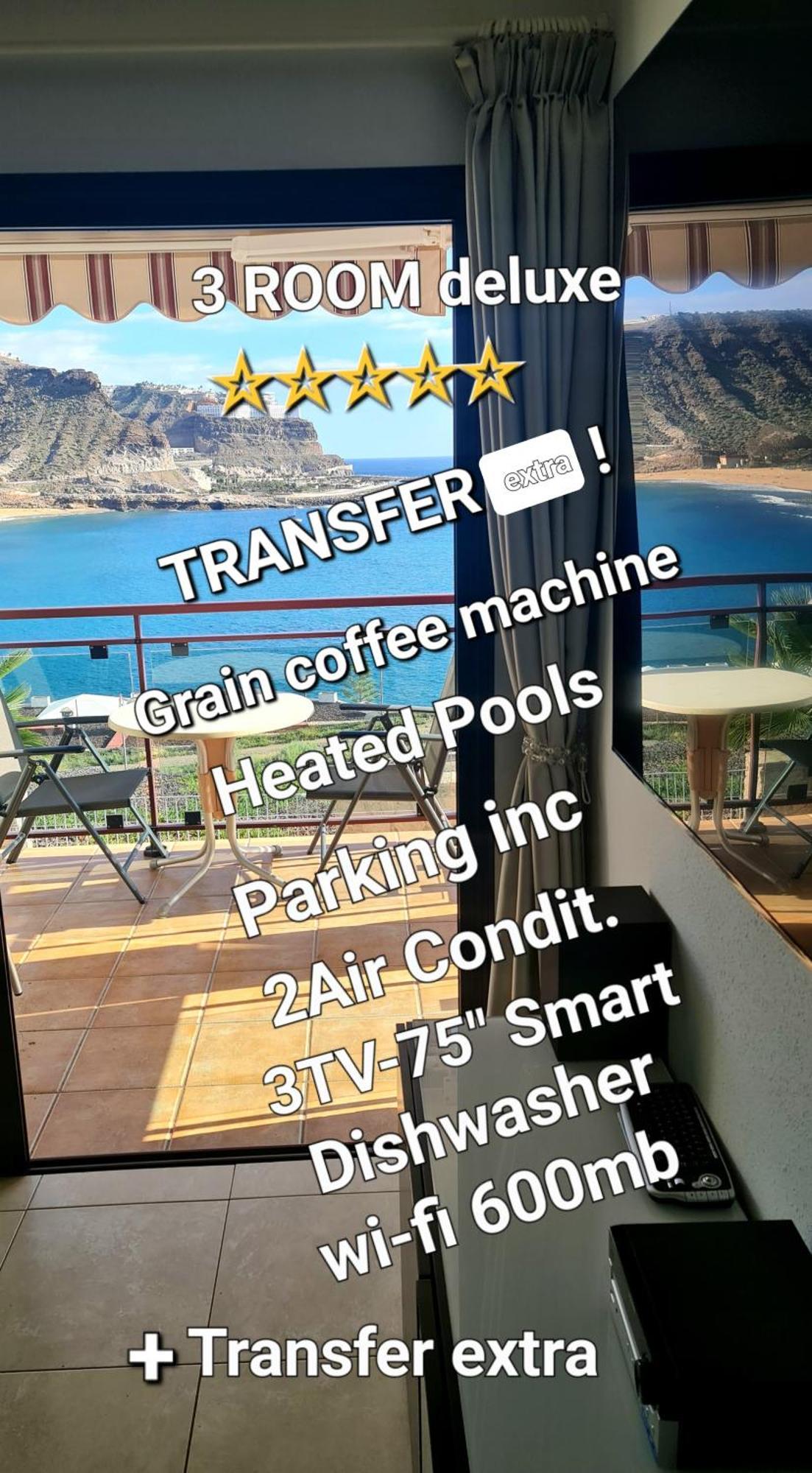 Deluxe 3 Rooms74M2,2Air Condit 2Tv Seaview On Amadores,2 Heatpools, Parking, 600 Mb,Dishwasher,2Lift,,3 Beaches Playa Del Cura  Buitenkant foto